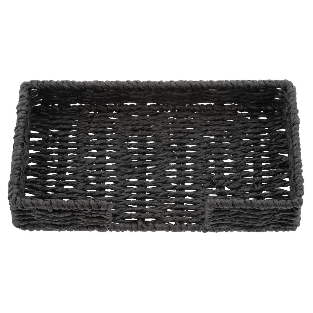karma gifts Black Woven Napkin Holder