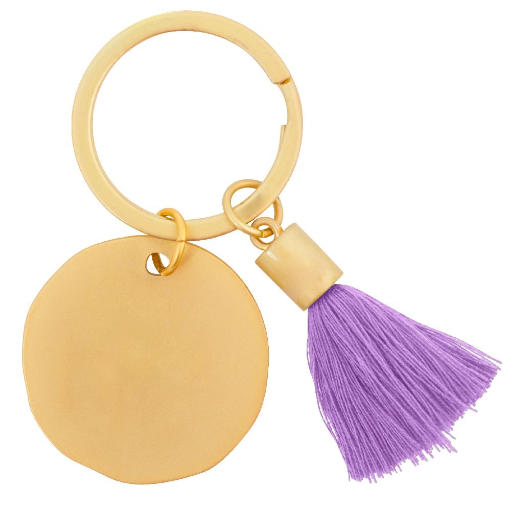 Karma Gifts Blessed Round Tassel Key Chains