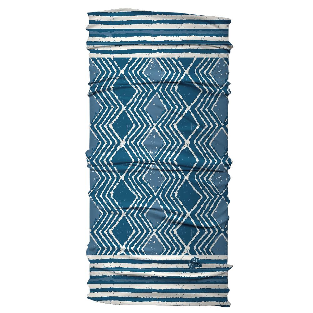 Karma Gifts Blue Batik Wide Headbands