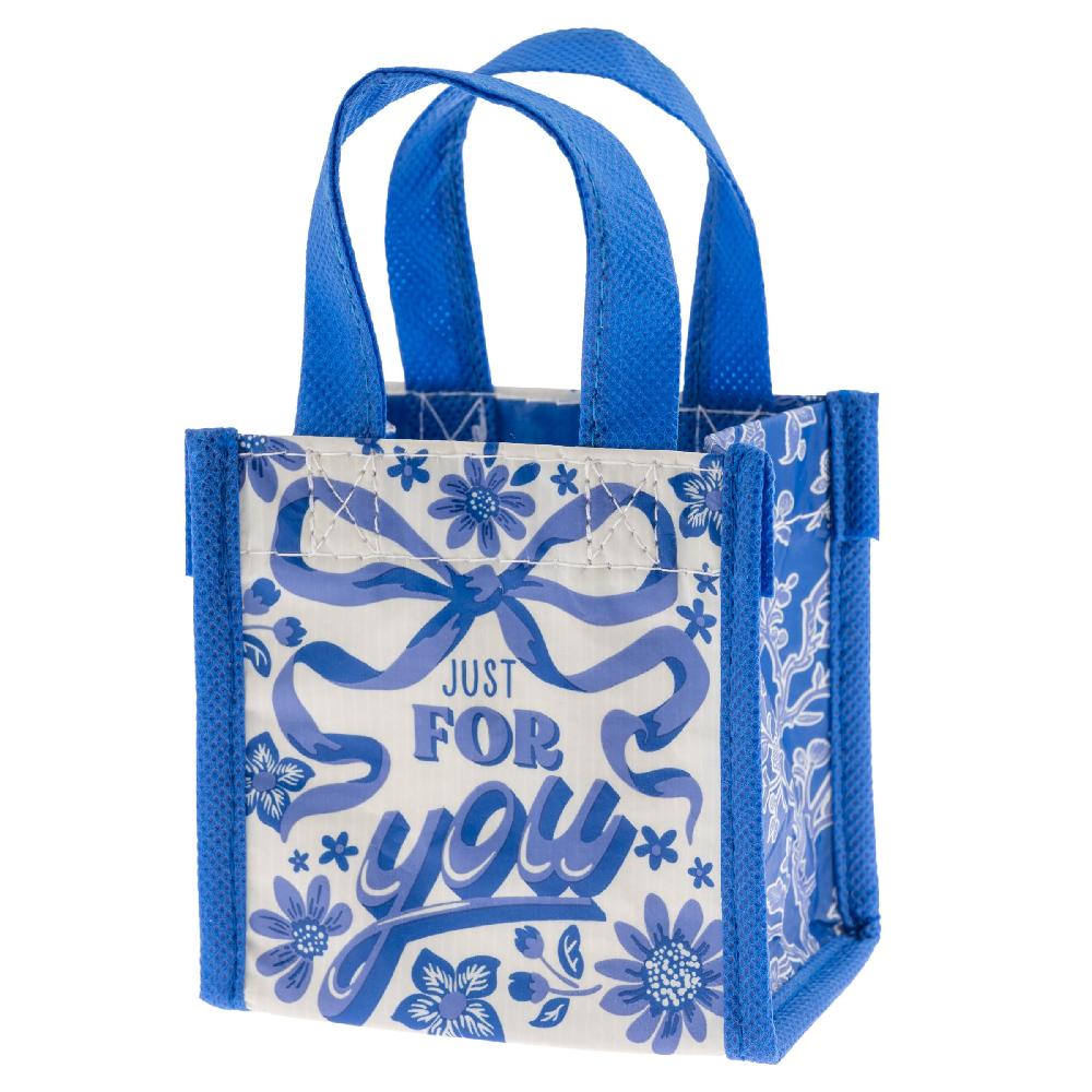 karma gifts Blue Bow Recycled Tiny Gift Bag