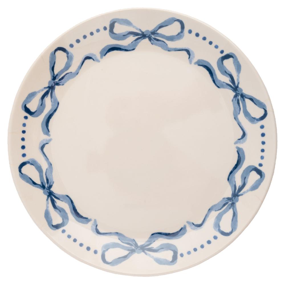 Karma Gifts Blue Bows Melamine Salad Plates