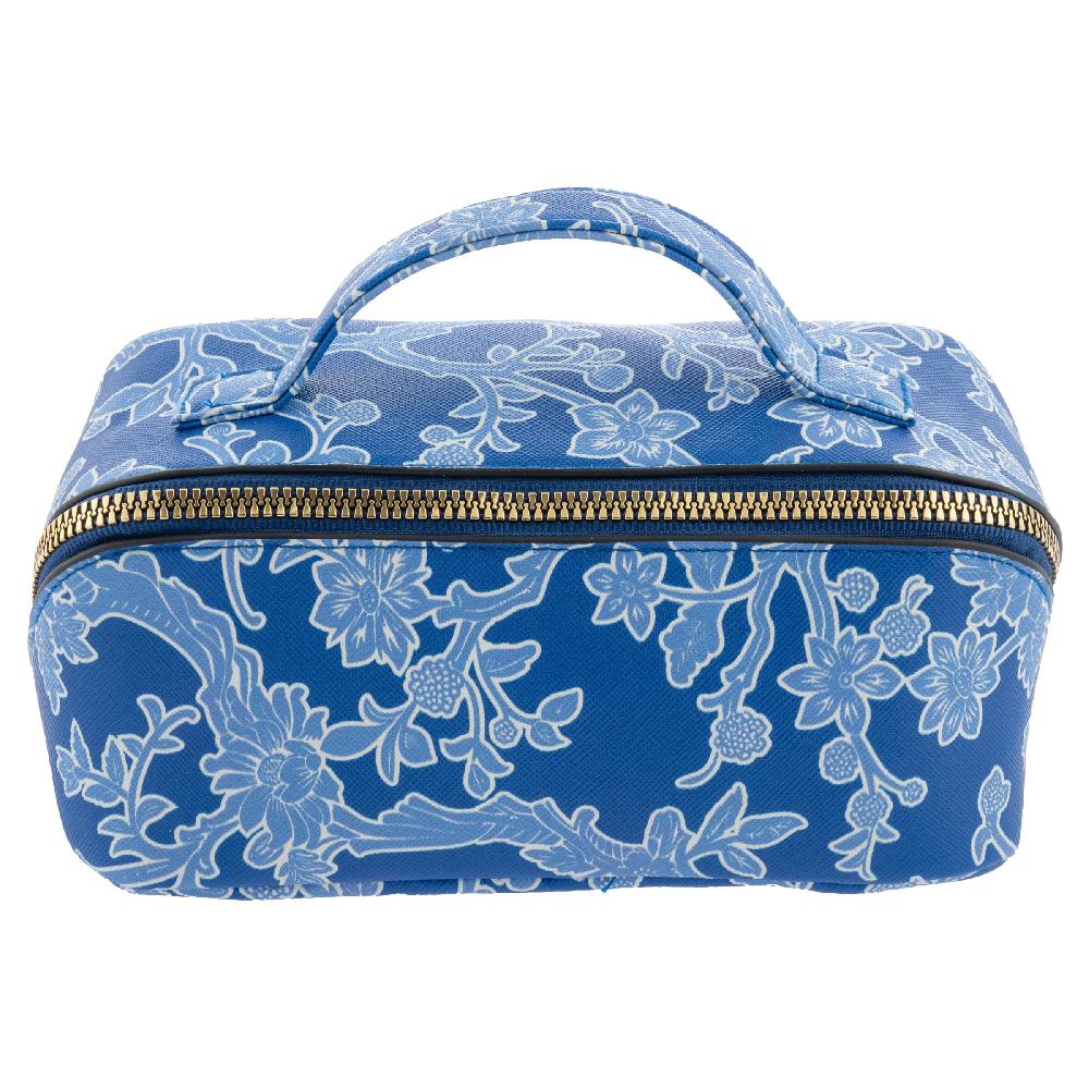 karma gifts Blue Floral Mini Zip Cosmetic Bags