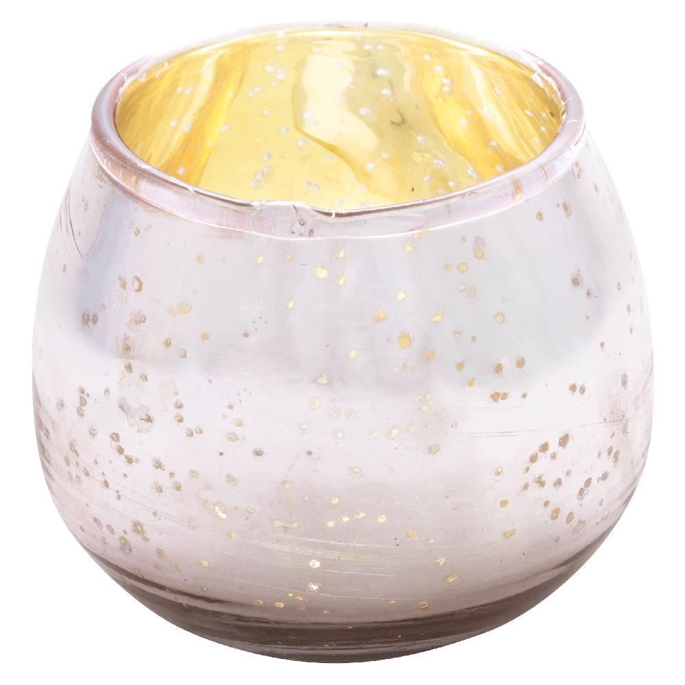 karma gifts Blush 3.5" Mercury Barrel Votive