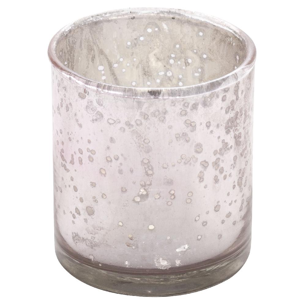 karma gifts Blush 3" Mercury Glass Votive