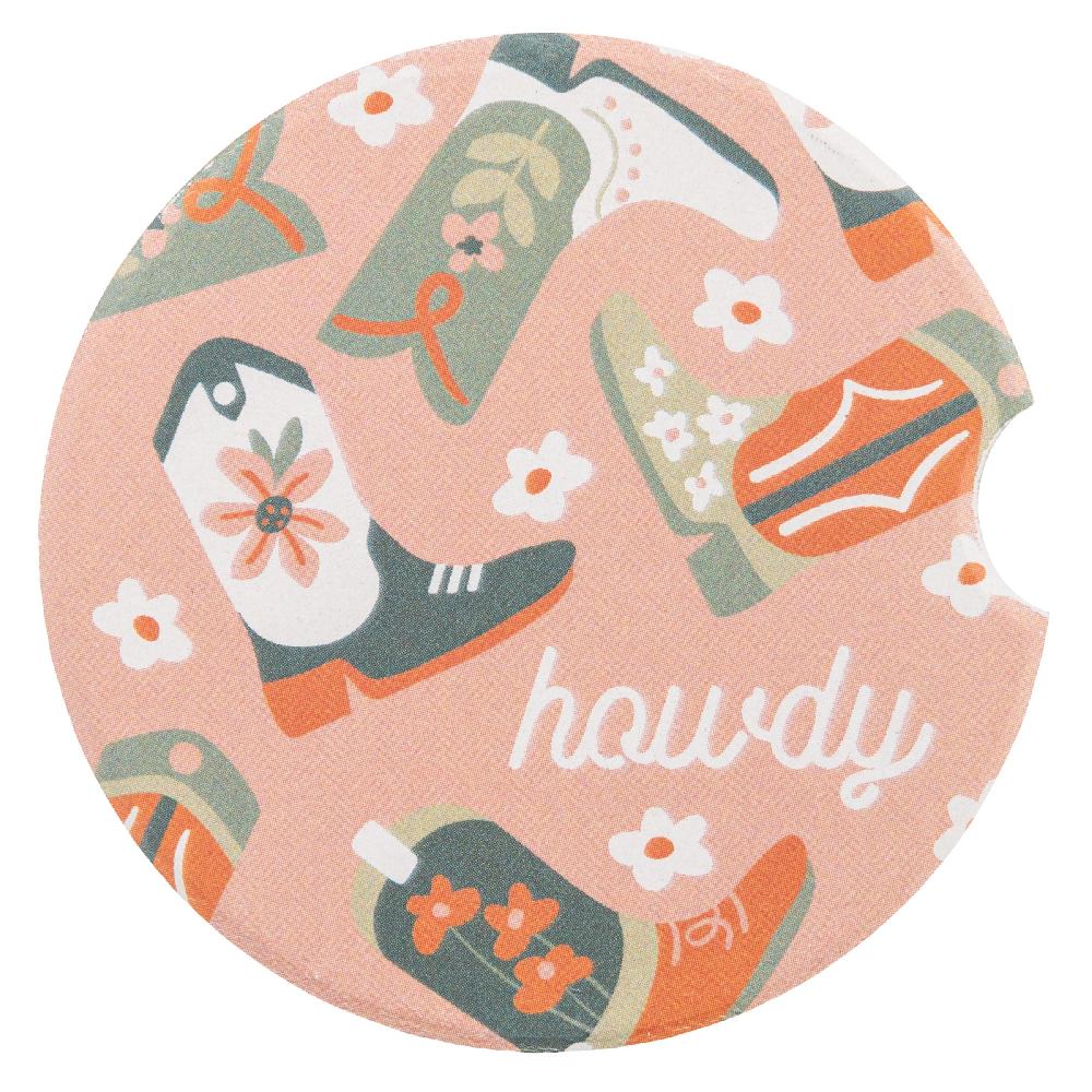 Karma Gifts Boots Car Coasters