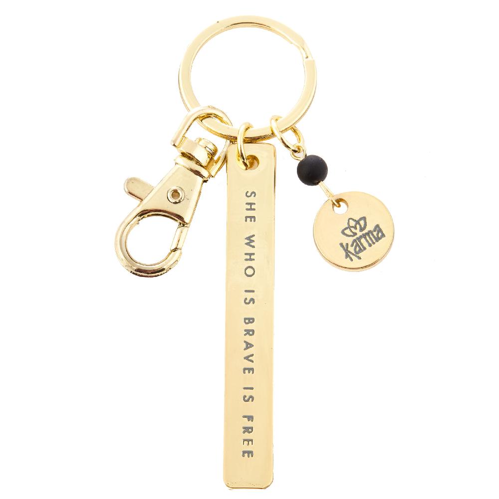 karma gifts Brave Sentiment Key Chains