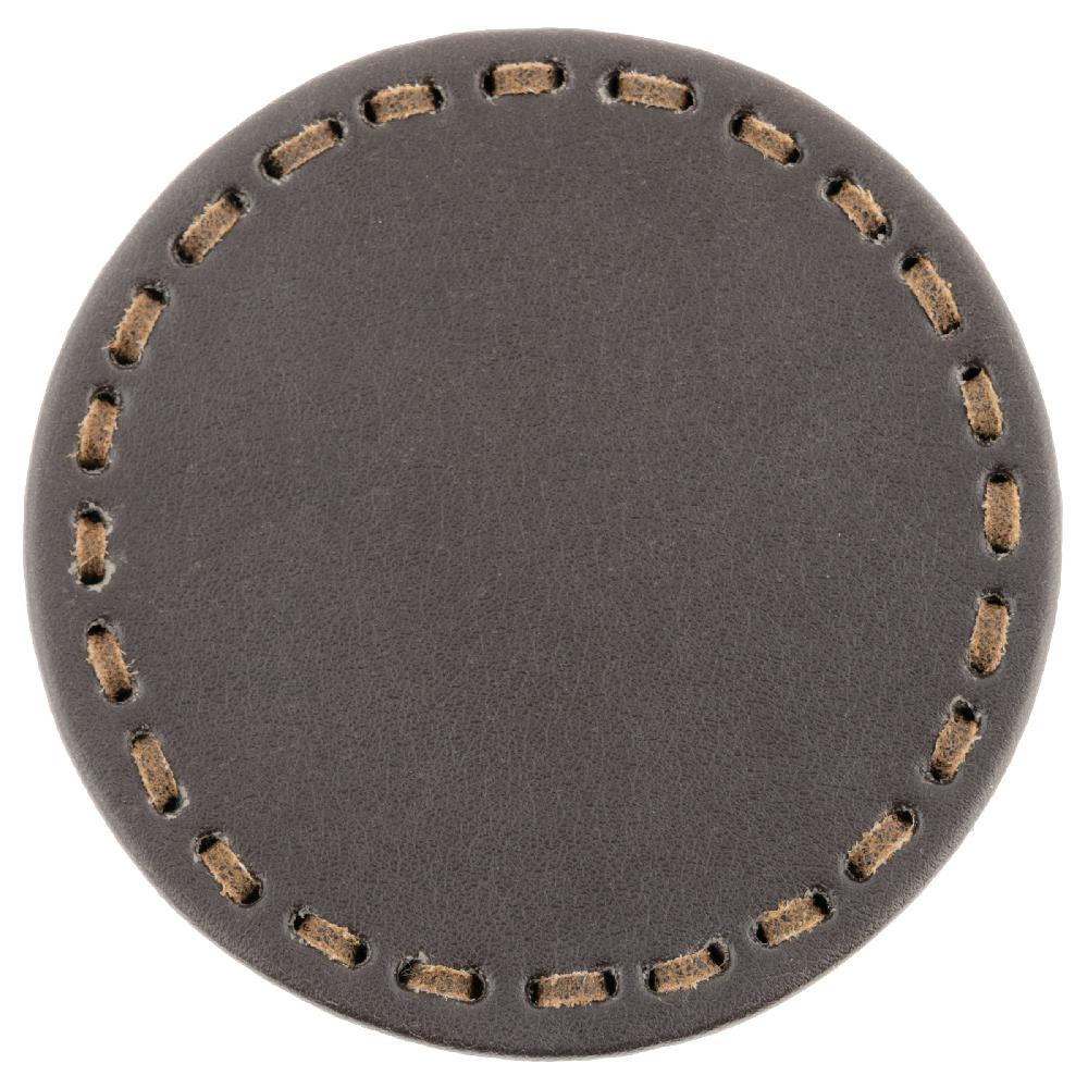 Karma Gifts Bronco Brown Round Leather Coasters