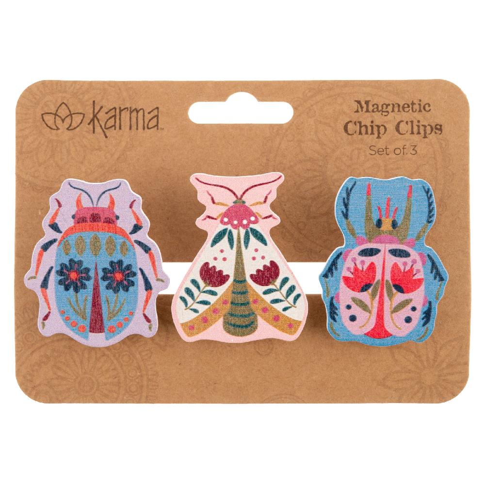 Karma Gifts Bugs Shaped Magnetic Chip Clips