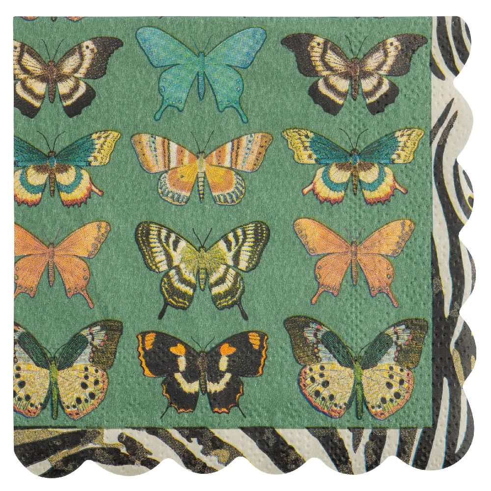 karma gifts Butterflies Cocktail Paper Napkins