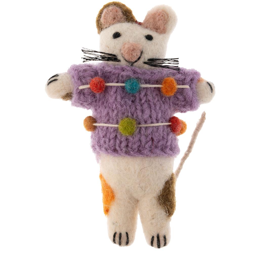 karma gifts Calico Holiday Sweater Cat