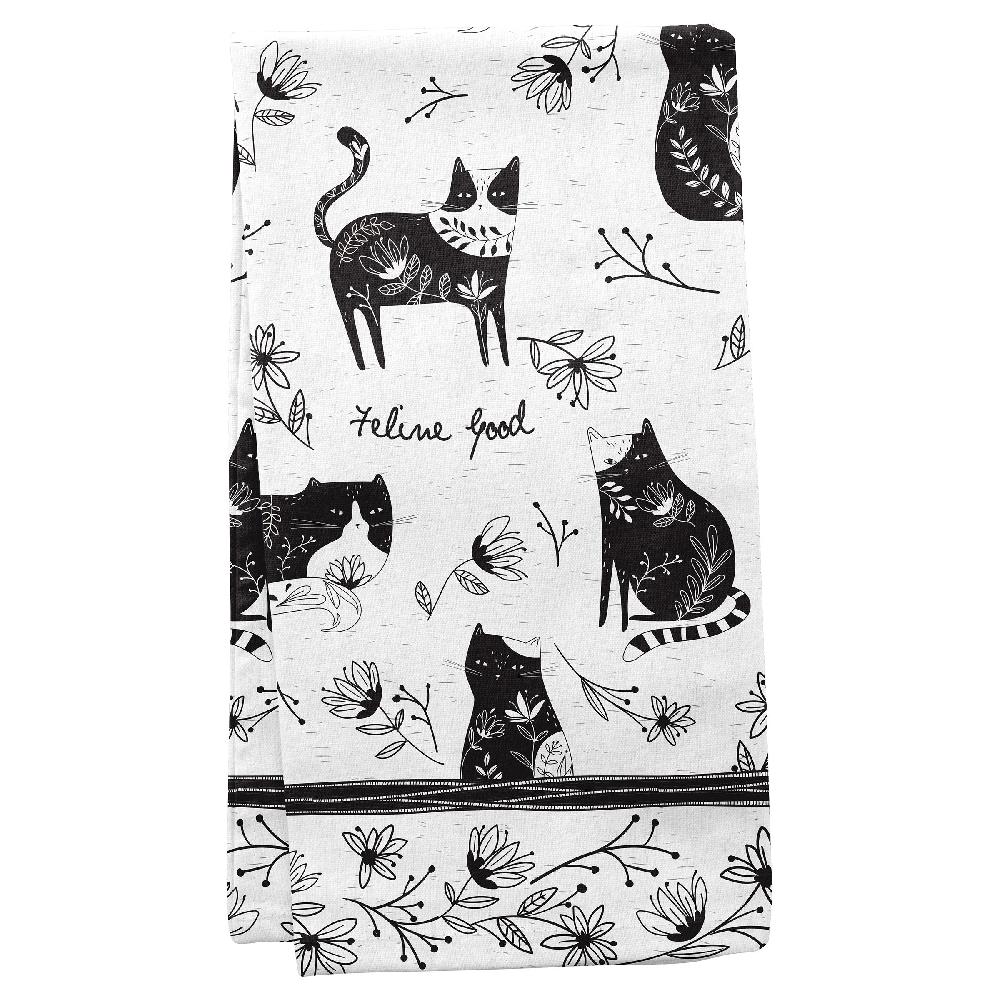 Karma Gifts Cat Boho Tea Towels