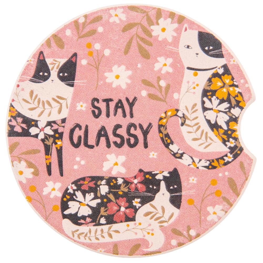 Karma Gifts Cat Car Coasters