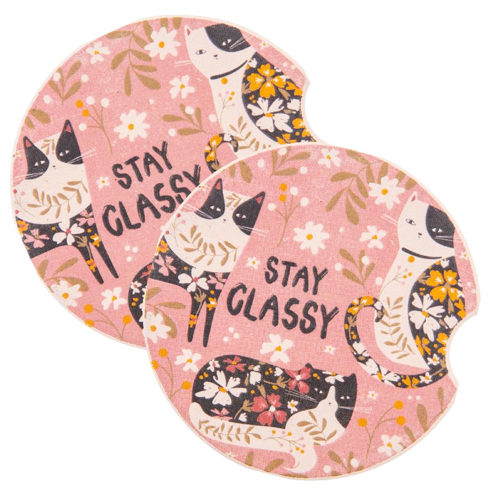 karma gifts Cat Car Coasters