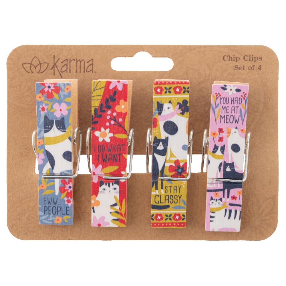 karma gifts Cat Chip Clips