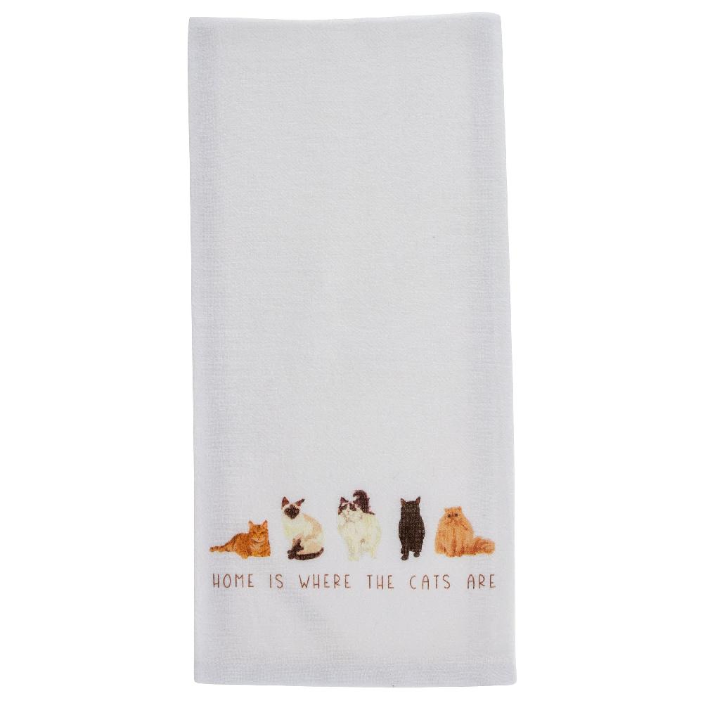 Karma Gifts Cat Cotton Tea Towel W/ Cutting Board
