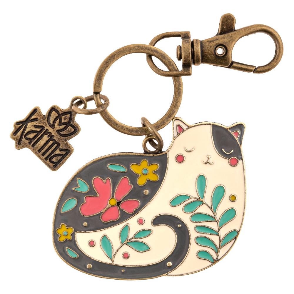 karma gifts Cat S22 Enamel Key Chains