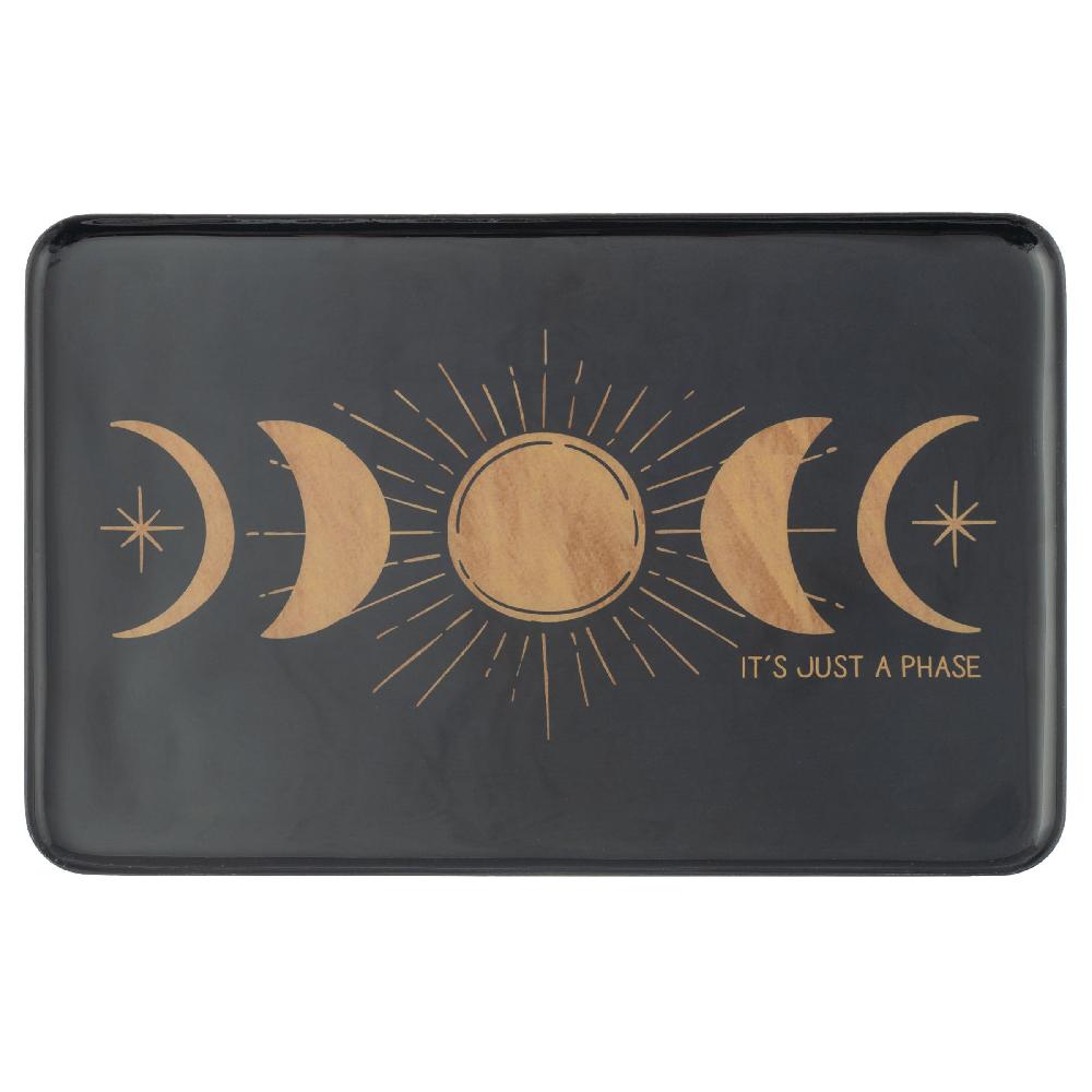 karma gifts Celestial Large Rectangle Enamel Trays