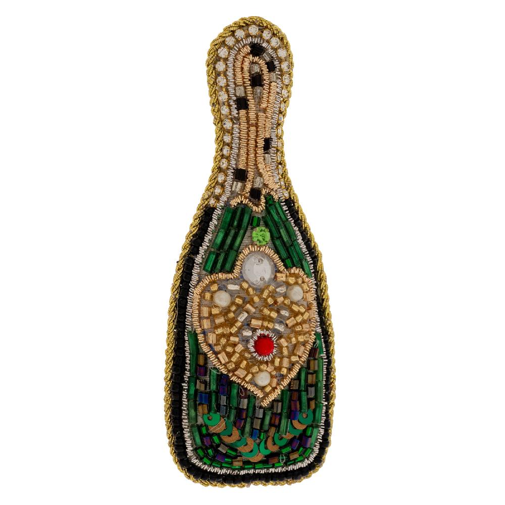 karma gifts Champagne Bottle Beaded Ornament