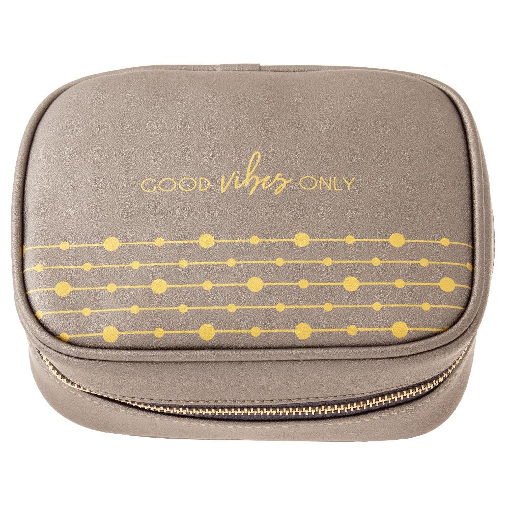 karma gifts Charcoal Cosmetic Travel Organizer