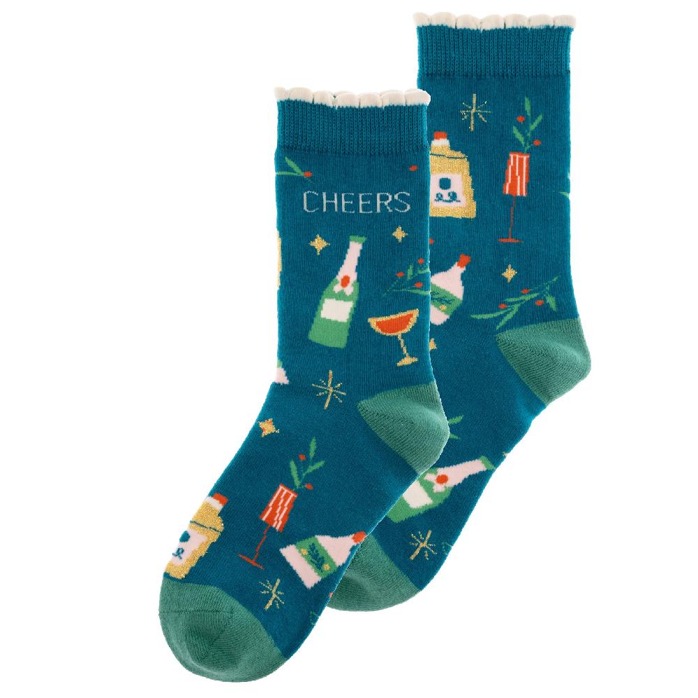 karma gifts Cheers Holiday Socks