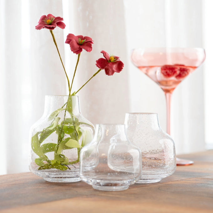 Karma Gifts Clear Bubble Glass Vase