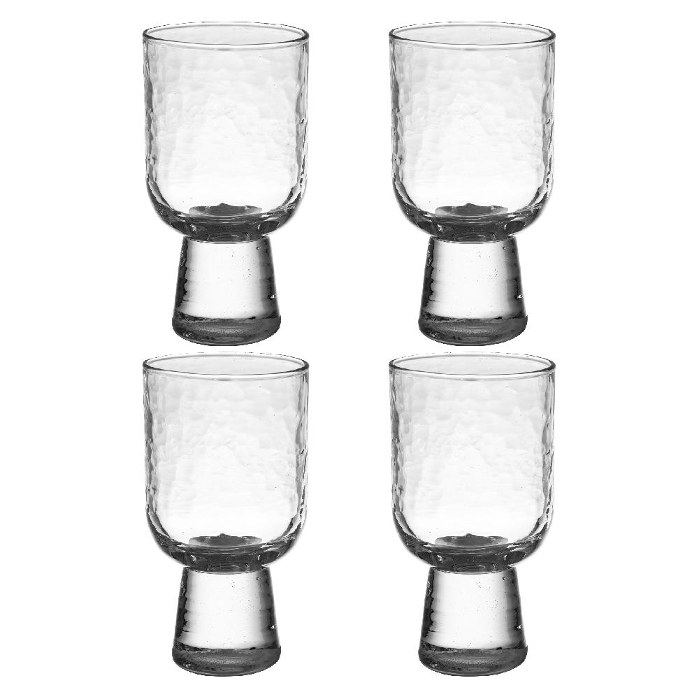 karma gifts Clear Set of 4 Catalina Goblets Set