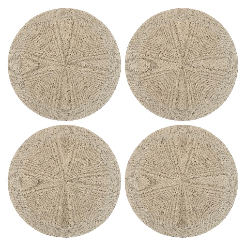 Karma Gifts Cream Beaded Placemats