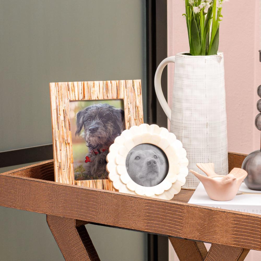 Karma Gifts Cream Floral Resin Picture Frame