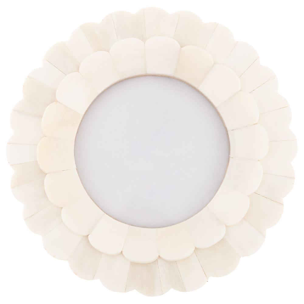 karma gifts Cream Floral Resin Picture Frame