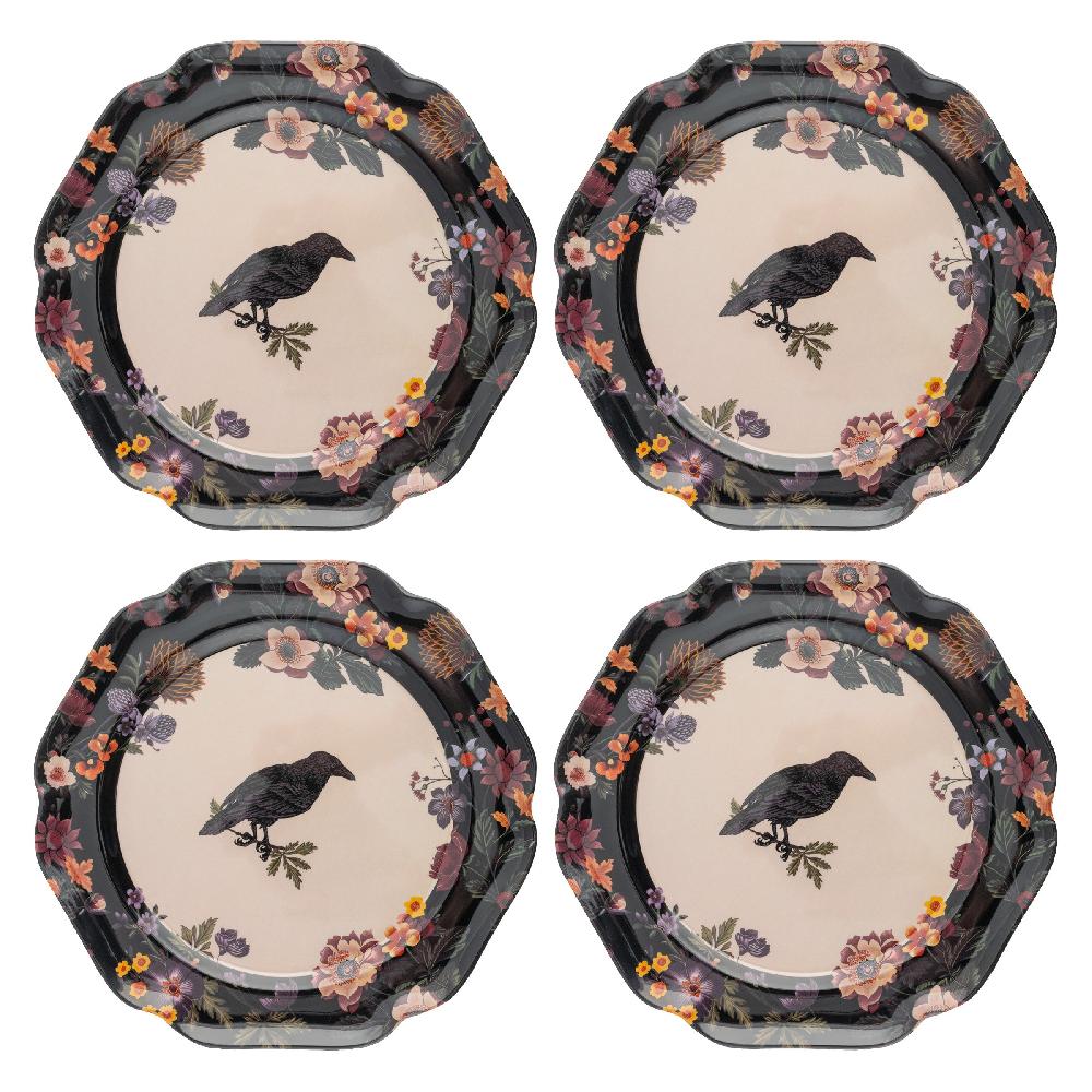 Karma Gifts Crow Melamine Salad Plates