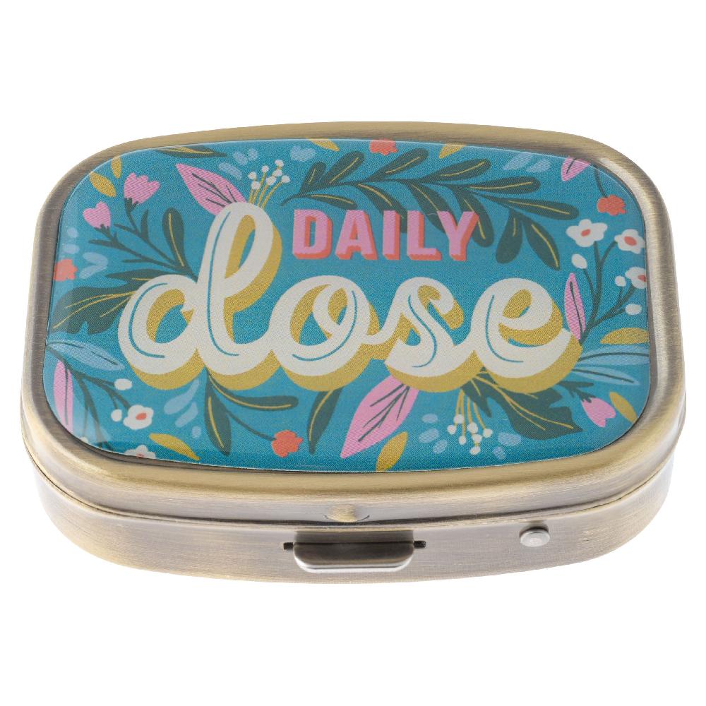 karma gifts Daily Dose Small Metal Pill Case