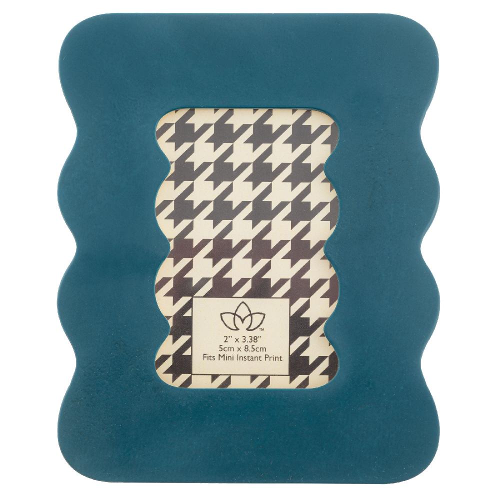 karma gifts Dark Teal Resin Squiggle Mini Frame