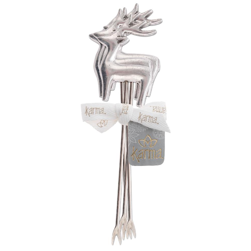 Karma Gifts Deer Holiday Cocktail Picks
