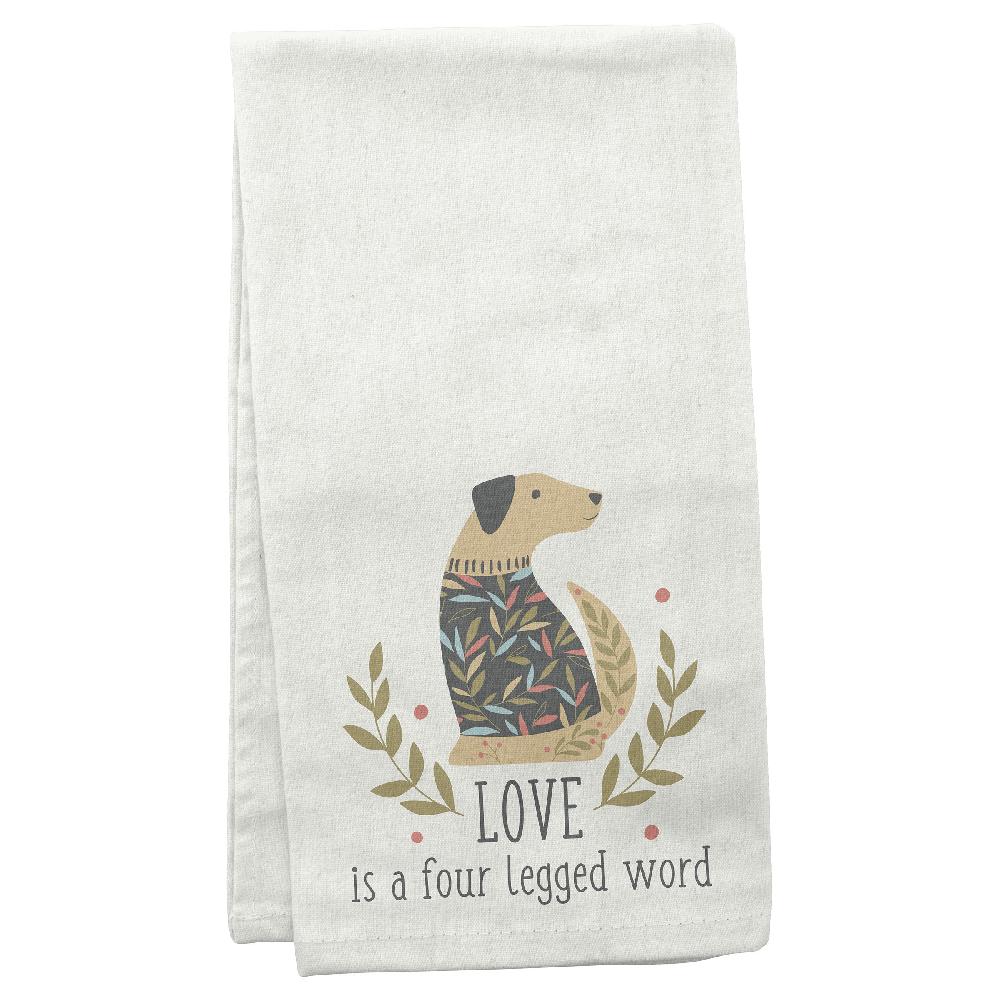 karma gifts Dog Flora Tea Towels