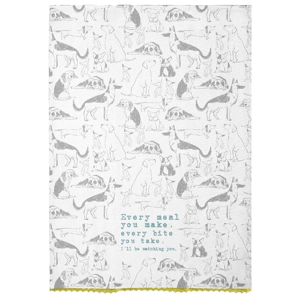 Karma Gifts Dog Flour Sack Tea Towel