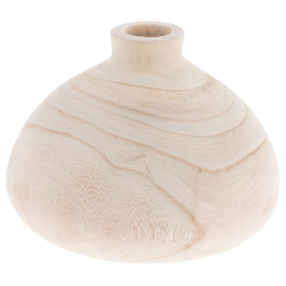 Karma Gifts Dome Paulownia Wood Vase