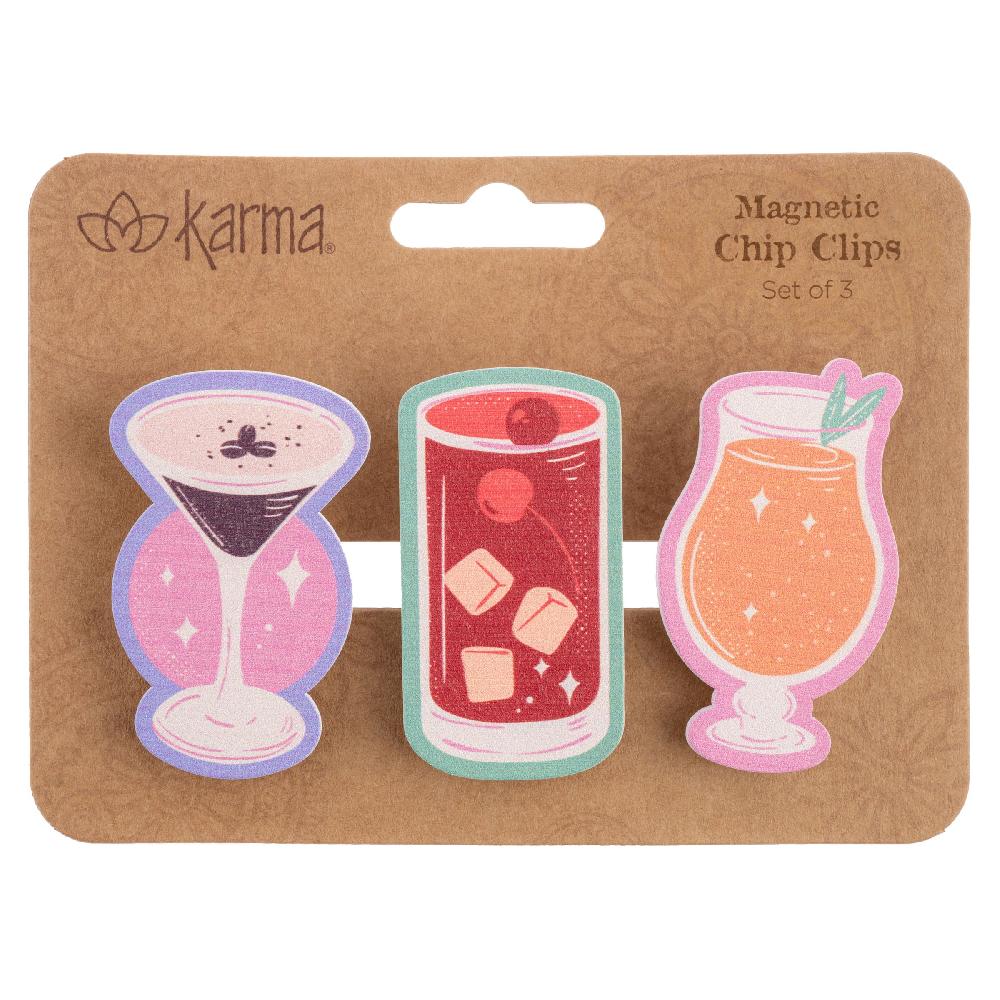 karma gifts Drinks Shaped Magnetic Chip Clips