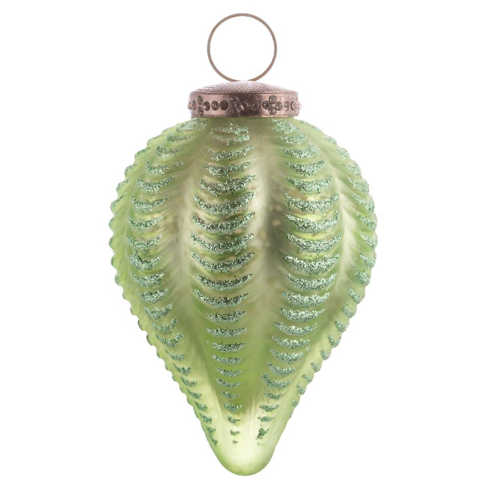 karma gifts Drop Sage Glitter Ornament