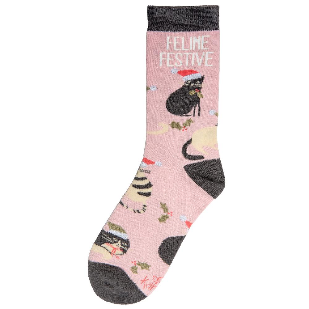 Karma Gifts Feline Festive Holiday Socks