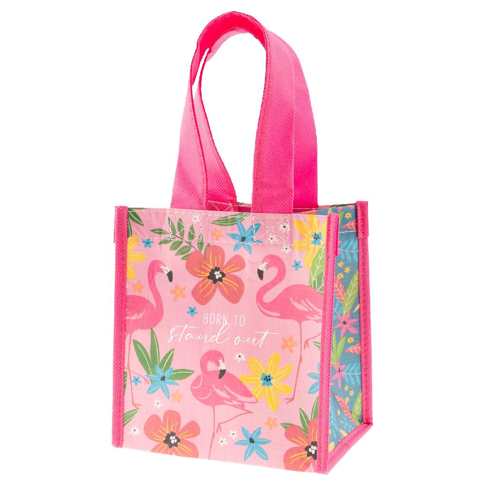 karma gifts Flamingo Recycled Small Gift Bag