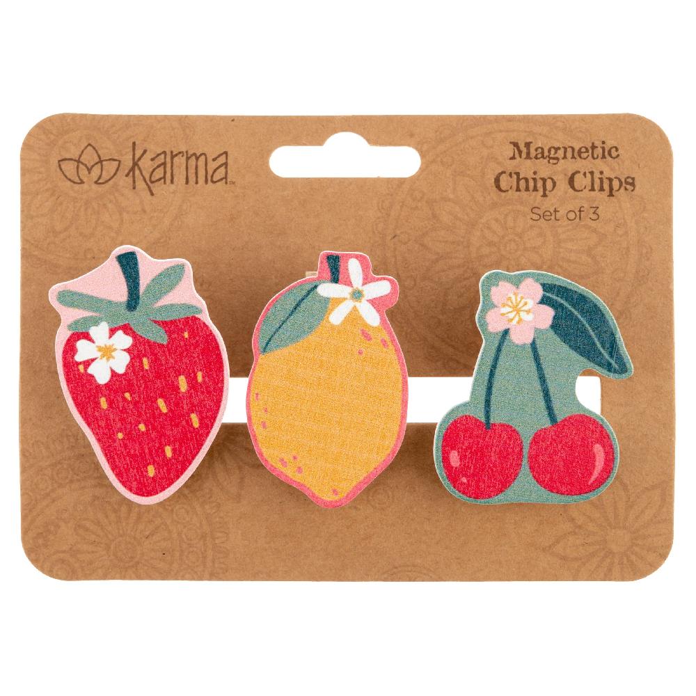 Karma Gifts Fruit Shaped Magnetic Chip Clips