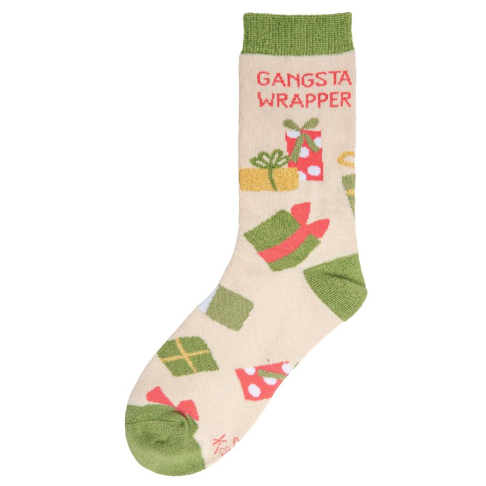 Karma Gifts Gangsta Wrapper Holiday Socks