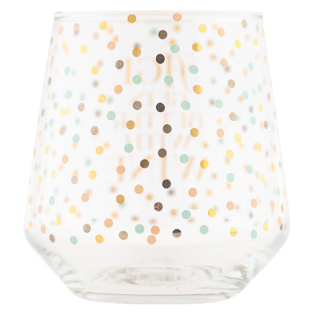 karma gifts Gets Better Chic Stemless Wine Glasses