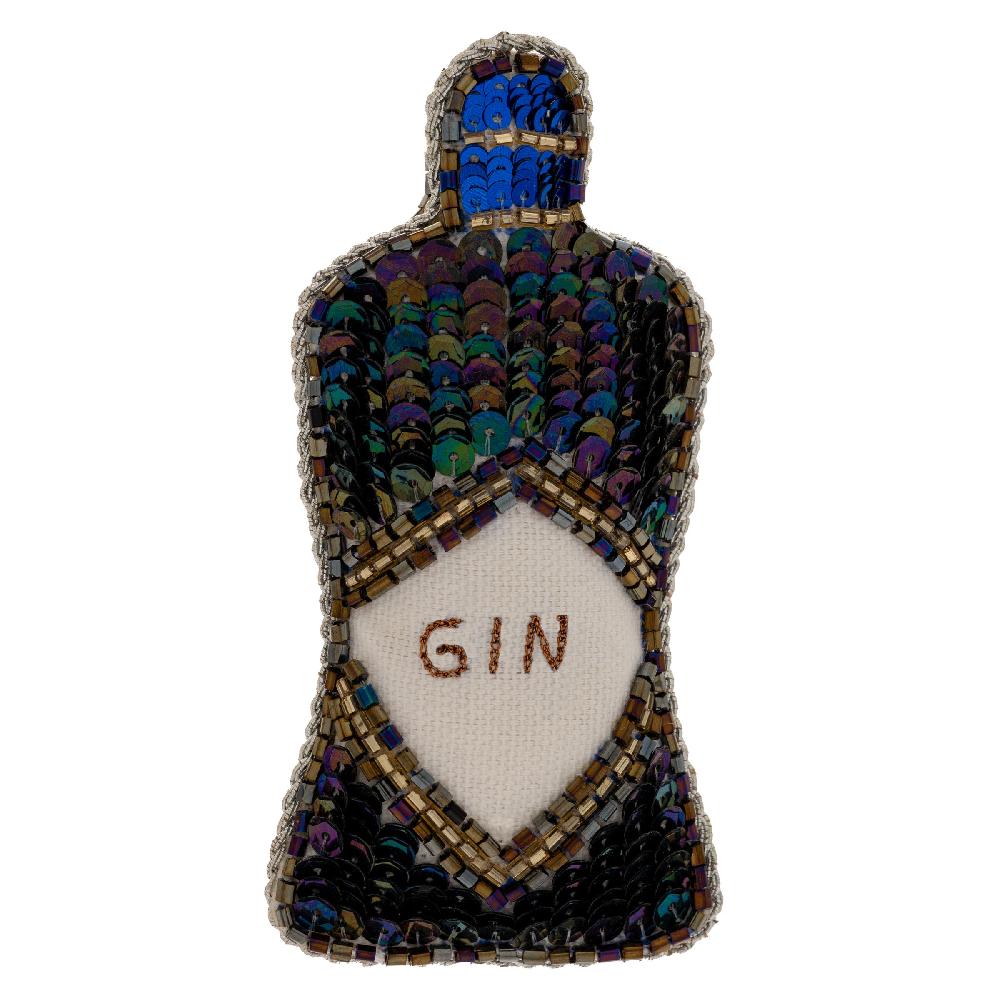 karma gifts Gin Bottle Beaded Ornament