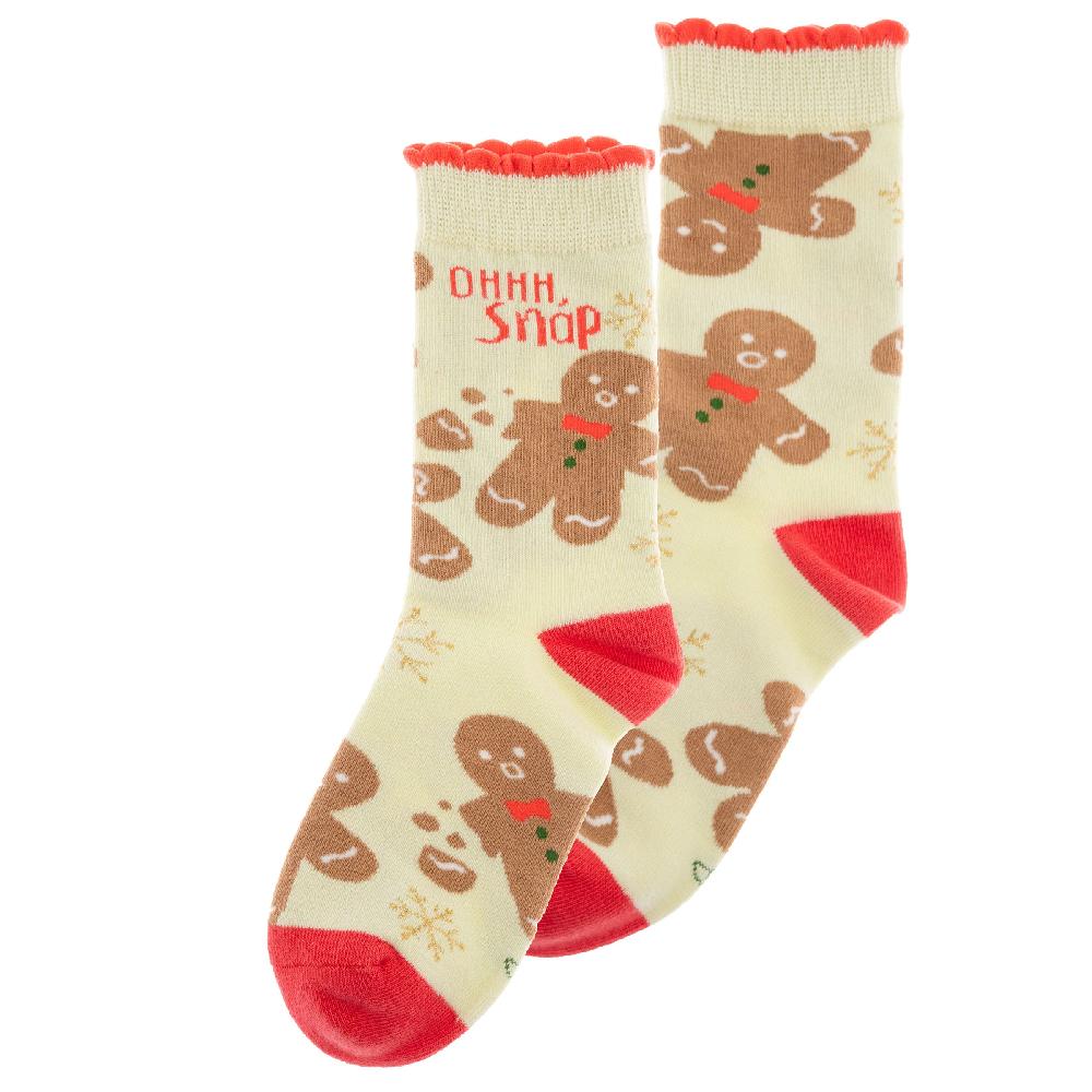 karma gifts Gingerbread Holiday Socks