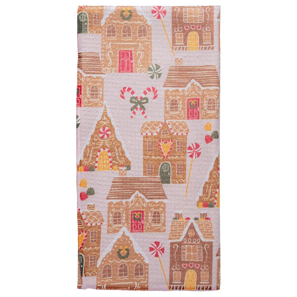 Karma Gifts Gingerbread Waffle Weave Tea Towel