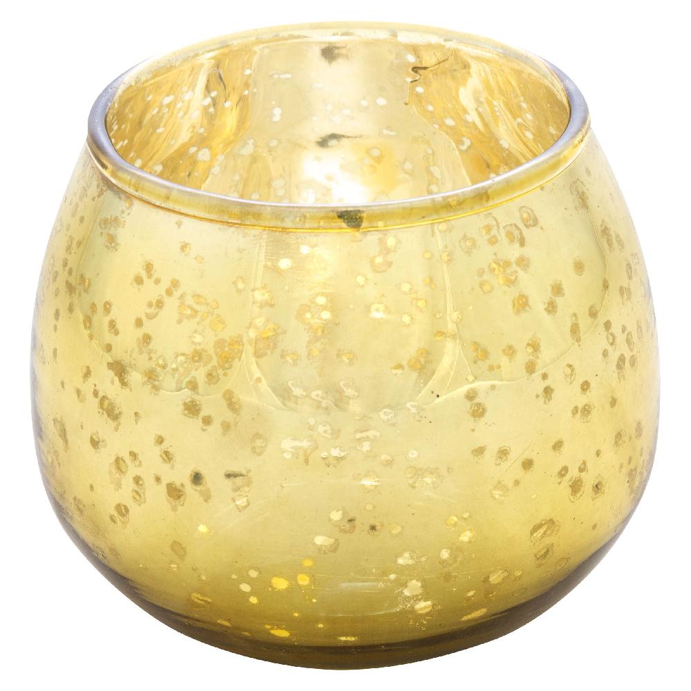 karma gifts Gold Mercury Tapered Glass Votive