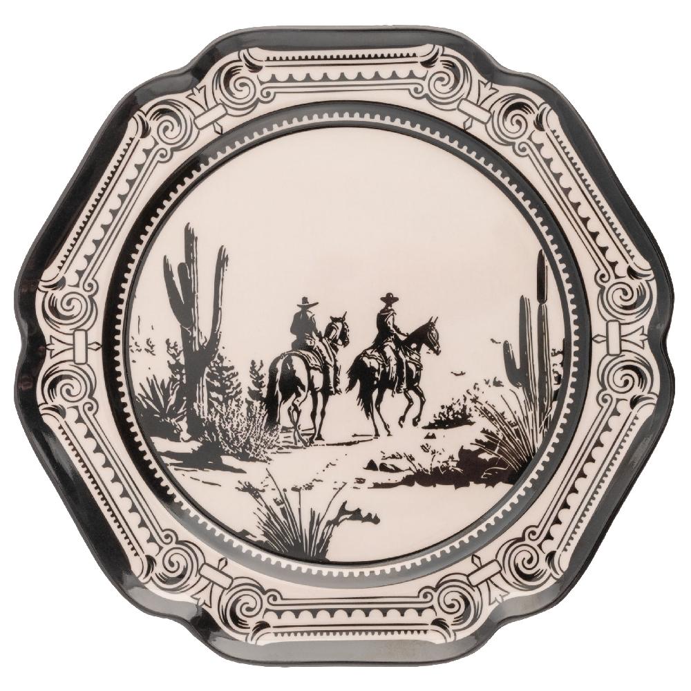 Karma Gifts Gothic Cowboy Melamine Salad Plates