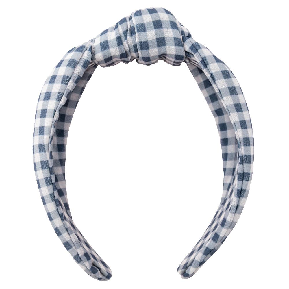 Karma Gifts Gray Gingham Knot Headbands