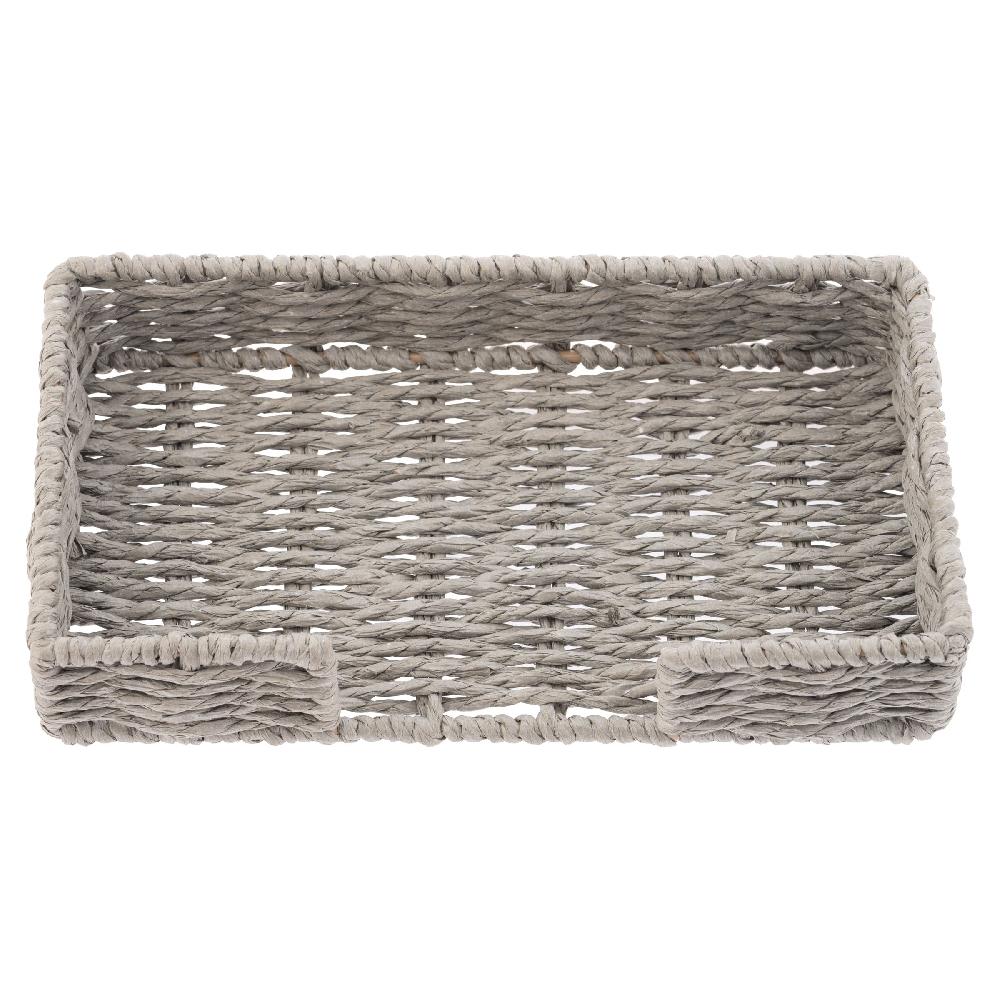 karma gifts Gray Woven Napkin Holder